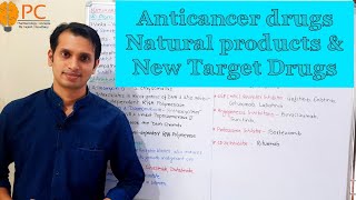 Anticancer Drugs pharmacology Part 6 Plant derived Natural Products and Newer Anticancer Drugs [upl. by Ayifas826]