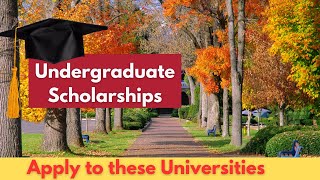 Fully funded Undergraduate Scholarship available for International Students  Apply today [upl. by Carlisle]