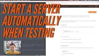 Start a local web server automatically when running tests [upl. by Ittam]