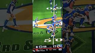 NFL Scripted Rigged Packers vs Rams football nfl nflfootball [upl. by Akeihsal]