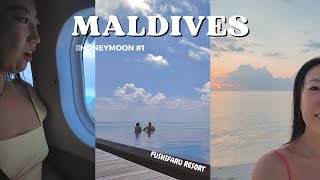 A Week in Maldives  Honeymoon Vlog Pt1 Sydney to Maldives Singapore air Fushifaru resort [upl. by Tloc700]