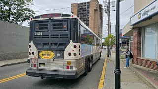 NJ TRANSIT 165 ORADELL NEW MILFORD AV MCI D4500CT 21335 [upl. by Katherin]