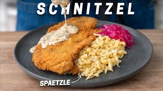 Schnitzel Feast with Spaetzle  The Ultimate Comfort Food [upl. by Nitneuq]