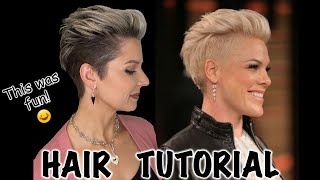 Undercut Pixie Tutorial  Rocker Style😎 [upl. by Monika]