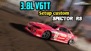 Spector RS Nissan Silvia S15 swap 38L V6TT setup custom  Carx drift racing 2 [upl. by Granlund]