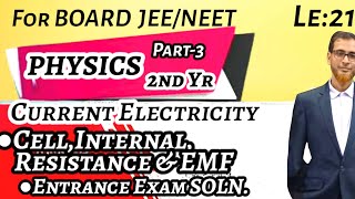 Physics class 12 Current ElectricityLecture no 21HSc 2nd yrCell Internal resistance amp EMF [upl. by Merari285]