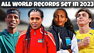 World Records Set in 2023  Track And Field [upl. by Clementius]