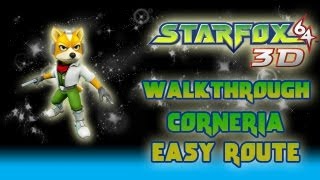 Star Fox 64 3D Walkthrough Corneria Easy Route Medal 150 Pt 1 [upl. by Rosdniw]