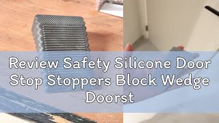 Review Safety Silicone Door Stop Stoppers Block Wedge Doorstops  Anticollision Stop Door Stopper [upl. by Aplihs]