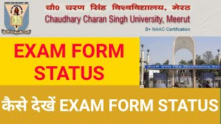 HOW TO CHECK CCS UNIVERSITY EXAM FORM STATUS  VERIFIED OR UNVERIFIED [upl. by Cloutman]