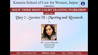 KSLW Third Moot Court Training Workshop [upl. by Nido]