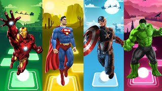 Spiderman Cartoon 🆚 Hulk 🆚 Ironman 🆚 Batman 🆚 Captain America 🎵 Who Will Win⁉️ [upl. by Ahtnams]