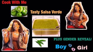 Best Salsa Verde Recipe  Come Cook With Me  Gender Reveal [upl. by Hepsibah760]