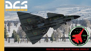 Heatblur SAAB AJ37 Viggen Display  DCS World  Digital Combat Simulator [upl. by Attenreb]