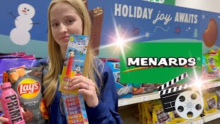 Family Grocery Haul  MOVIE Snacks 🤩 Menards Groceries [upl. by Nadya]