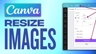 How To Resize Images In Canva [upl. by Avirt469]