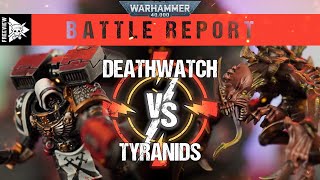 Deathwatch vs Tyranids 2000pts  Warhammer 40000 Battle Report [upl. by Ahsinna]