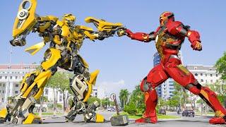 Iron Man vs Bumblebee Final Fight  Transformers 2024  Paramount Pictures HD [upl. by Mcloughlin]