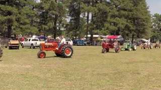 Tractor Parade  Over 20 Minutes of Vintage Tractors Operating [upl. by Inej649]