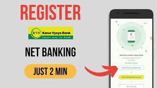 How To Register KVB Net Banking Online  How To Activate KVB Net Banking  Tamil  2024 [upl. by Ahseikan2]