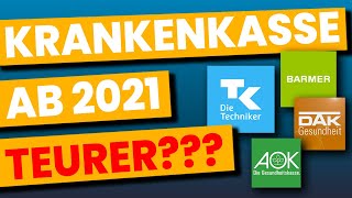 STEIGT der Krankenkassenbeitrag 2021 jetzt Krankenkasse wechseln [upl. by Arriek]