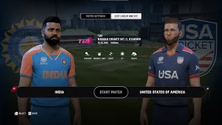 CRICKET 24 LIVE  IND vs USAT20 WC  ROAD TO 500 SUBS [upl. by Haras256]