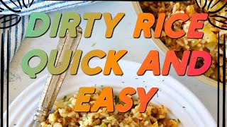 Quick And Easy Dirty Rice Recipe [upl. by Kawai]