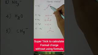 How to calculate Formal Charge without using formula chemistry class11 neetchemistry iitjee [upl. by Olbap]