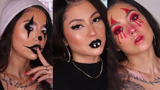 3 last minute halloween makeup ideas that are hella cute and easy [upl. by Ynnad]