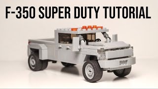 LEGO Ford F350 Super Duty Dually Build Tutorial [upl. by Eillah]