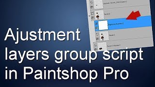 Using the Adjustment Layers Group Script with PaintShop Pro [upl. by Komara269]