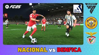 NACIONAL vs BENFICA  Liga Portugal 202425  EA SPORTS FC [upl. by Illene]