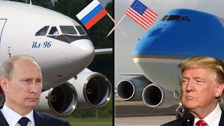 Aviões Presidenciais da Rússia e Estados Unidos  Vladimir Putin e Donald Trump  Russia X EUA [upl. by Smalley]