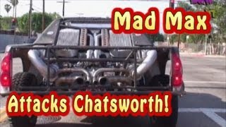 Mad Max Attacks Chatsworth LOL Must See 1750 HP TT Street Test From Nelson Racing Engines [upl. by Eidarb]