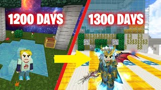 I Survived 1300 Days In Skyblock  Blockman Go  FurtherXT [upl. by Adnilim]