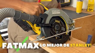 SIERRA CIRCULAR INALAMBRICA BRUSHLESS STANLEY FATMAX SBC550D2KB3 LO MEJOR [upl. by Simeon]