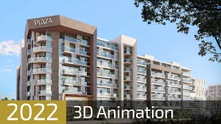 Plaza1  Masdar City  3D animation [upl. by Acirre]