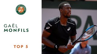 Gaël Monfils  TOP 5  Roland Garros 2018 [upl. by Stulin]