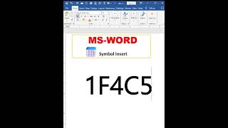 Calendar box symbol in MS Word [upl. by Carlie824]