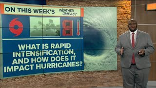 What is rapid intensification and how does it impact hurricanes  WTOL 11 Weather Impact [upl. by Proudlove912]