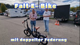 E Bike myveloDie Suche nach einem Elektro Klapprad oder Faltbike mit Federung [upl. by Nohsid]