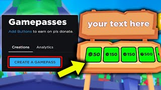 How To Make A GAMEPASS in PLS DONATE 2024 [upl. by Keenan405]