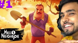 NEW HORROR GAME HELLO NEIGHBOR  TECHNOGAMERZ NEW HORROR GAME 1 [upl. by Lehcem]