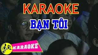 Bạn Tôi Karaoke  Quang Linh  Beat Chuẩn [upl. by Inoek]