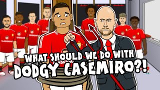 CASEMIRO What should we do with the dodgy DM🤔 Man United vs Liverpool Parody [upl. by Ahcsap]