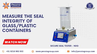 Secure Seal Tester NXG Manufacturers  सिक्योर सील टेसटर मॅन्यूफॅक्चरर्स [upl. by Dante]