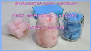 AHORRO 2 Ingredientes AMBIENTADORES CASEROS PARA ARMARIOS CAJONES BAÑO Y LAS ESTACIAS DEL HOGAR [upl. by Nive]