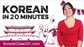 Learn Korean in 20 Minutes  ALL the Basics You Need [upl. by Daj589]