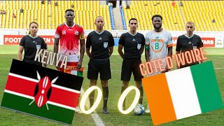 Éliminatoire mondial 2026 Zone Afrique  La Côte d’Ivoire tenue en échec par le Kenya [upl. by Ardnasal]