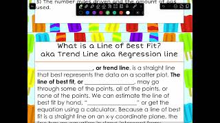 Unit 2 Scatter Plot and Lines of Best Fit [upl. by Maguire]